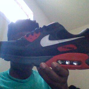 NIKE AIR MAX 90 ANTHRACITE AND MYSTIC RED